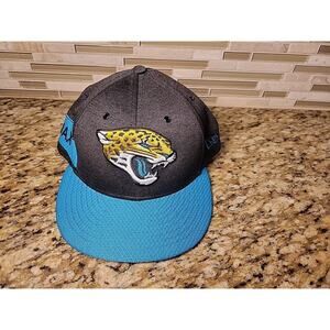 Jacksonville Jaguars Hat Cap New Era 59Fifty Mens Size Fitted 7 1/2 NFL Football